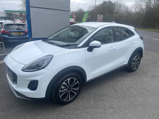 Ford Puma 1.0 EcoBoost Hybrid mHEV Titanium 5dr DCT Hatchback Petrol Frozen White