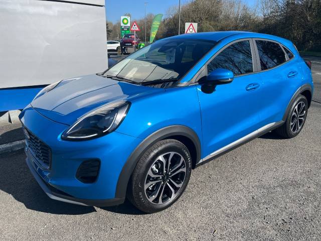 Ford Puma 1.0 EcoBoost Hybrid mHEV Titanium 5dr DCT Hatchback Petrol Digital Aqua Blue