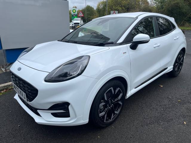 Ford Puma 1.0 EcoBoost Hybrid mHEV ST-Line X 5dr Hatchback Petrol Frozen White